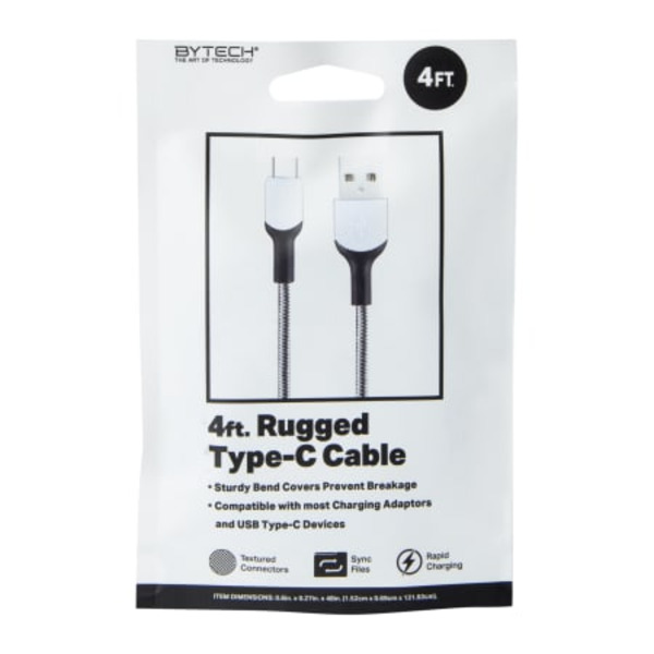 Bytech Rugged USB Type-C Cable - White
