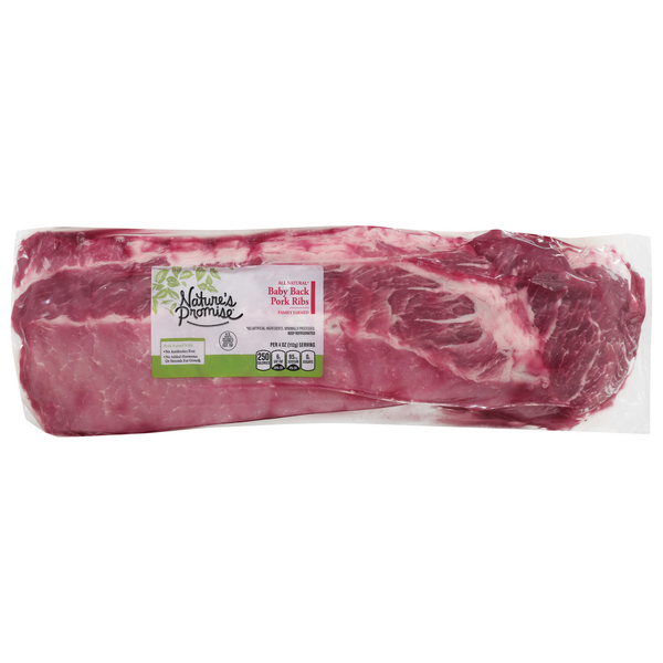 Food Lion Nature's Promise Pork Baby Back Ribs, Free From, All Natural ...