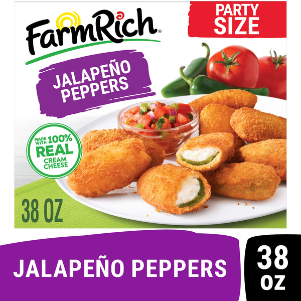 Farm Rich Breaded Jalapeno Peppers Filled With Cream Cheese, Party Size