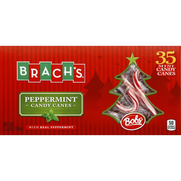 Brachs Candy Canes, Peppermint, Mini (35 each) from Mollie Stone's