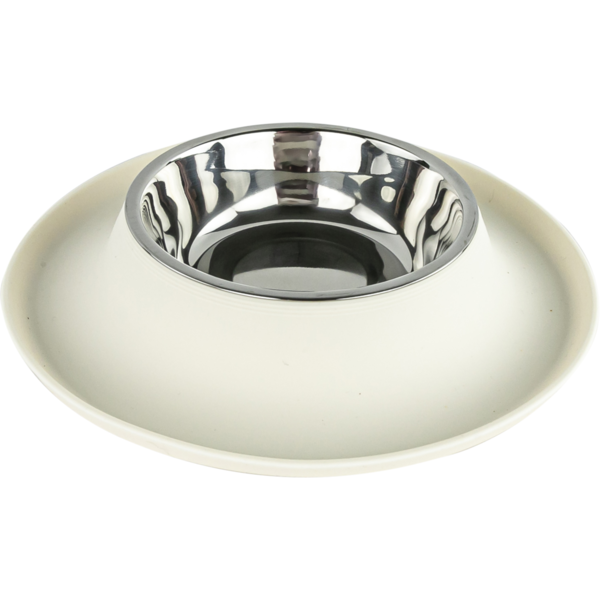 Play On Silicone Dog Bowl - Cream