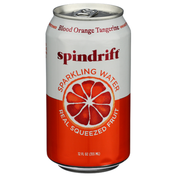 Spindrift Sparkling Water & Real Squeezed Blood Orange Tangerine