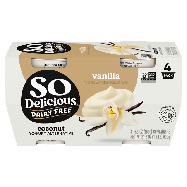 So Delicious Dairy Free Coconutmilk Vanilla Yogurt Alternative