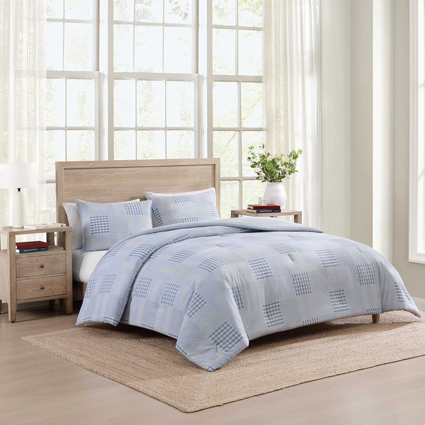 Tommy Hilfiger Hampton Patchwork King 3-Piece Comforter Set - Blue