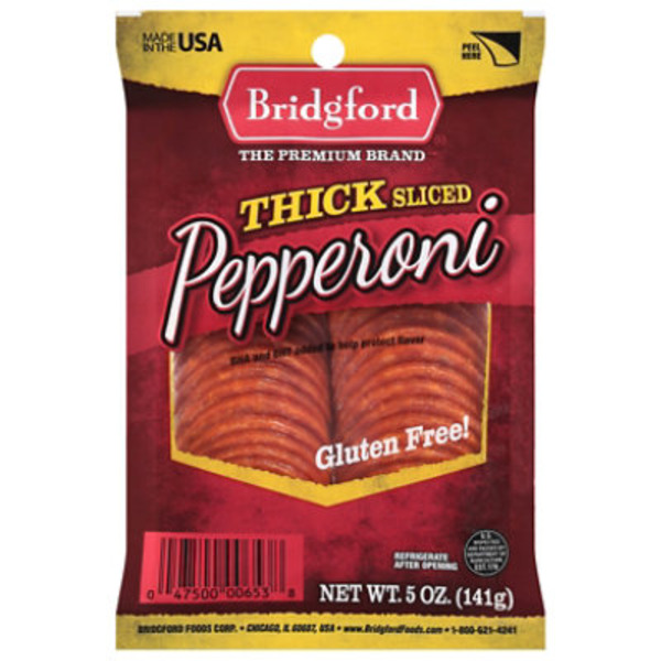 Bridgford Gluten Free! Thick Sliced Pepperoni