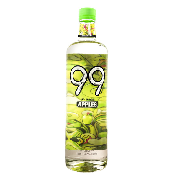 99 Brand 99 Apple Liqueur 750ml 99 Proof Same-Day Delivery or