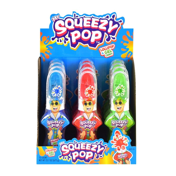 Squeezy Green Apple Paint Pop Lollipop And Gel Candy Same-Day