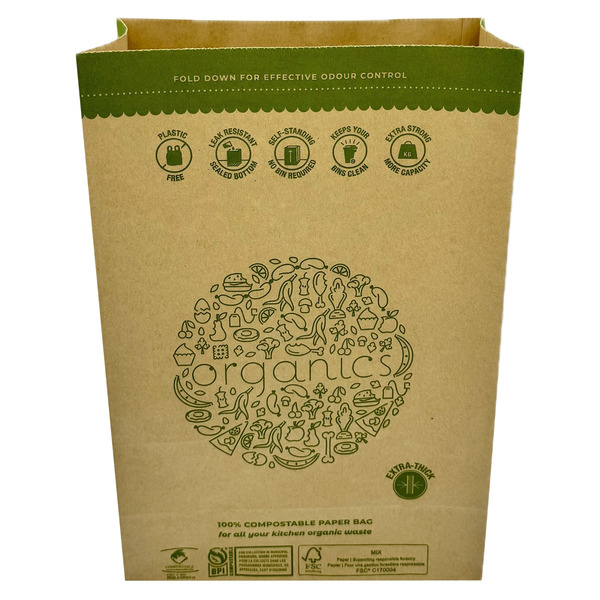 Hytrend 100% Compostable Kitchen Food Waste Paper Bags