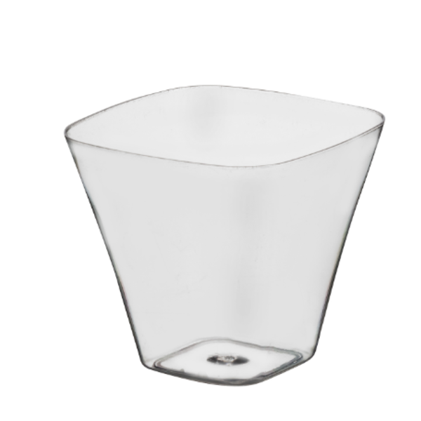 Mini Clear Square Cup - 3.5/40 Ct