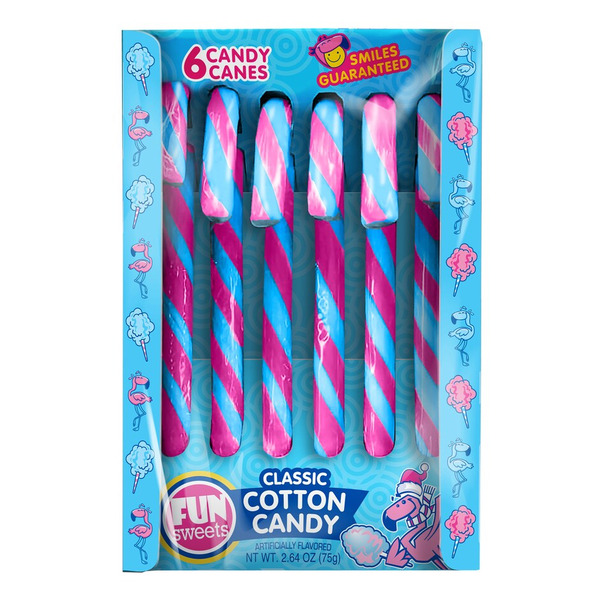 Fun Sweets Classic Cotton Candy Canes Same-Day Delivery | Dollar Tree