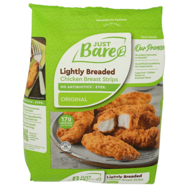 Just Bare Lightly Breaded Chicken Breast Strips