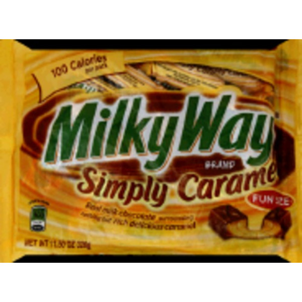 Milky Way Candy Bars, Simply Caramel, Fun Size Same-Day Delivery