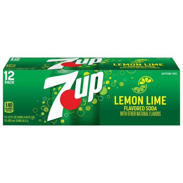 7UP Lime Lemon Soda, 12 fl oz cans, 12 pack Same-Day Delivery or