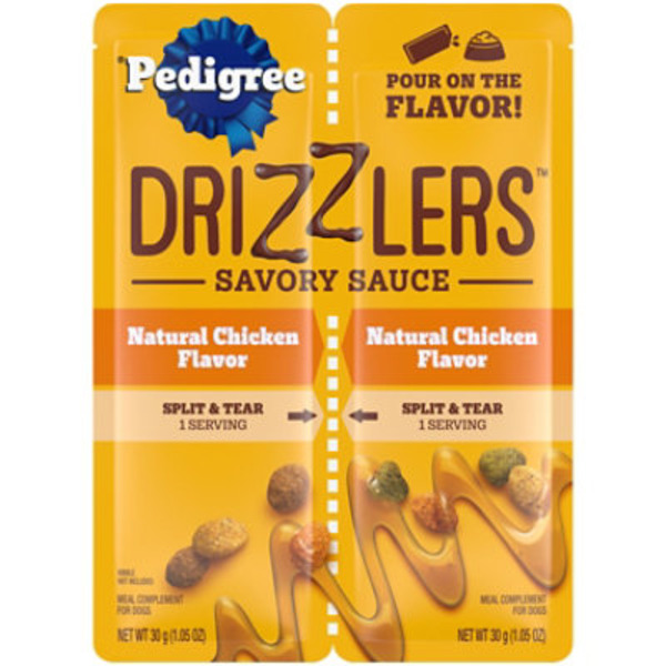 Pedigree Drizzlers Savory Sauce Natural Chicken Flavor
