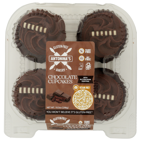 Antonina's Gluten-free Bakery Chocolate Cupcakes with Buttercream