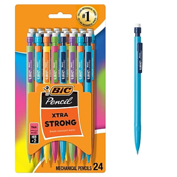 BIC Mechanical Pencils, Xtra Strong, Thick (0.9 mm), No. 2