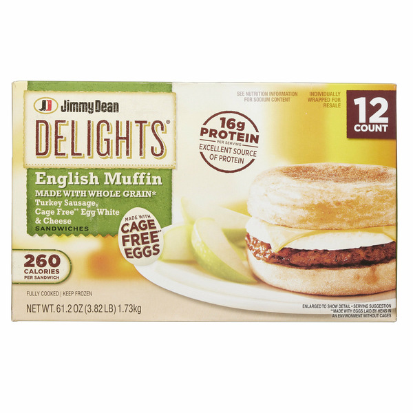 Jimmy Dean Turkey Sausage Muffin Cage Free, 12 ct
