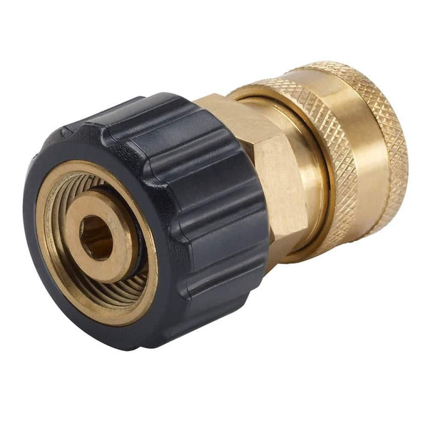 Ryobi 3/8 In. Female Quick-connect X M22 Coupler For Most Gas And Electric Pressure Washer Brands Up To 4000 Psi