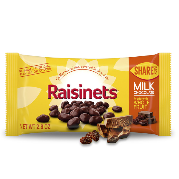 Raisinets Milk Chocolate Covered Raisins, Gluten-free California