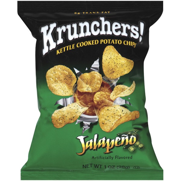 Krunchers! Kettle Cooked Jalapeno Potato Chips (1 oz) Instacart