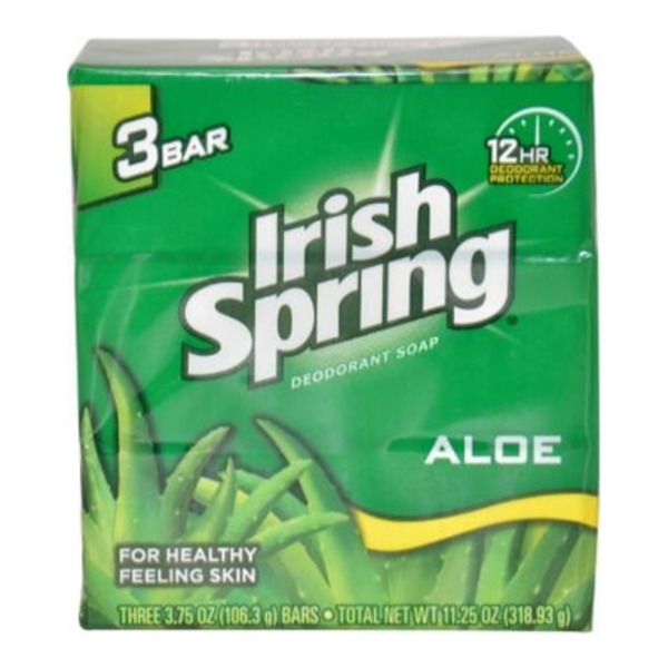 Irish Spring - Aloe Vera Scent Bar Soap - 18/3-bar packs