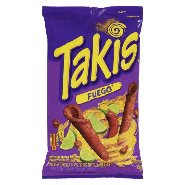 Takis Fuego Rolled Tortilla Chips Chili Lime Same-Day Delivery or