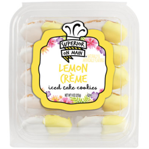 Superior On Main Spring Lemon Creme Iced Cookies