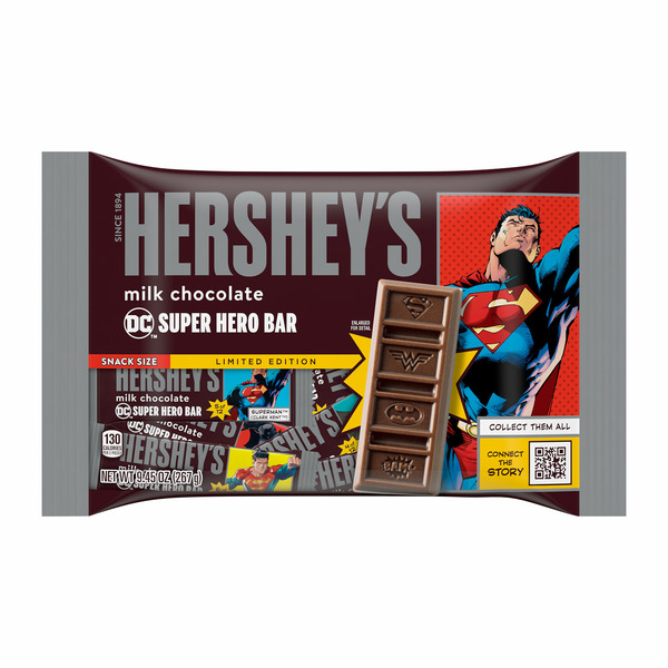 Hershey's Milk Chocolate Snack Size DC Super Hero Halloween Candy