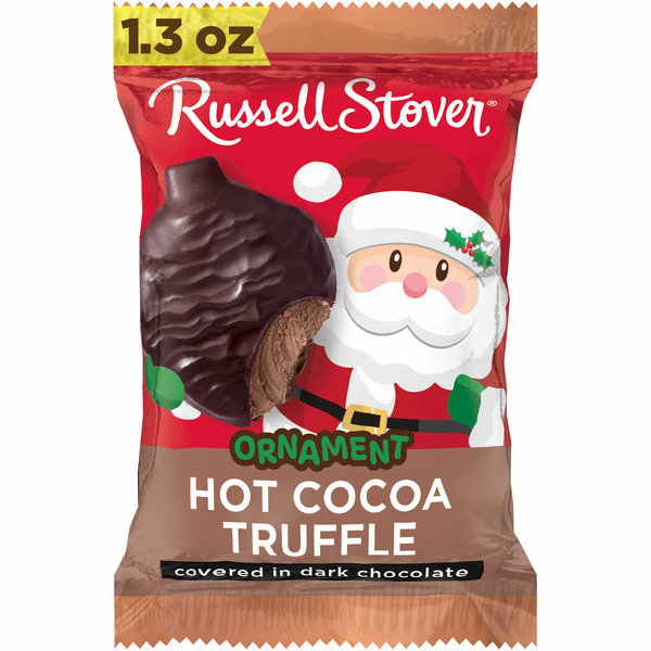 Russell Stover Christmas Dark Chocolate Hot Cocoa Truffle Ornament