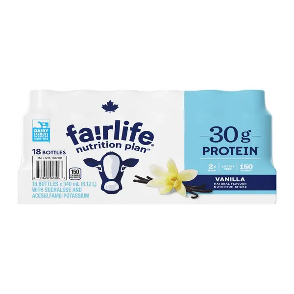fairlife Nutrition Plan Vanilla Bottles