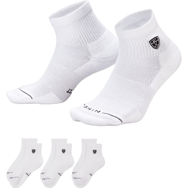 Nike Men's Everyday Elevated Shield Golf Ankle Socks, L - White