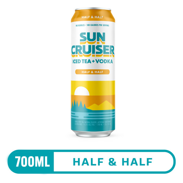 Sun Cruiser Iced Tea Vodka, Lemonade + Iced Tea (700ml Can) Same