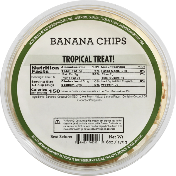 DSD Merchandisers Banana Chips