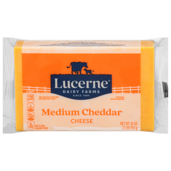 Lucerne Cheese, Medium Cheddar