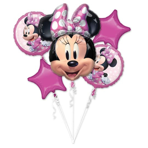 Anagram INFLATED Minnie Mouse Forever 5-Piece Foil Balloon Bouquet