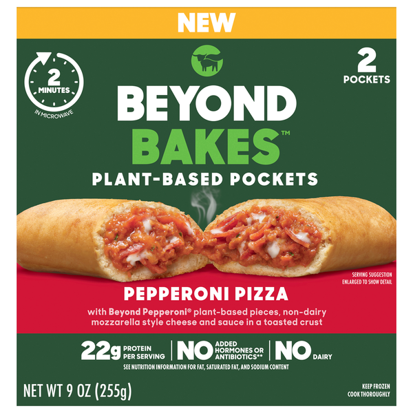 Beyond Plant-Based Pepperoni Pizza Pockets Same-Day Delivery or