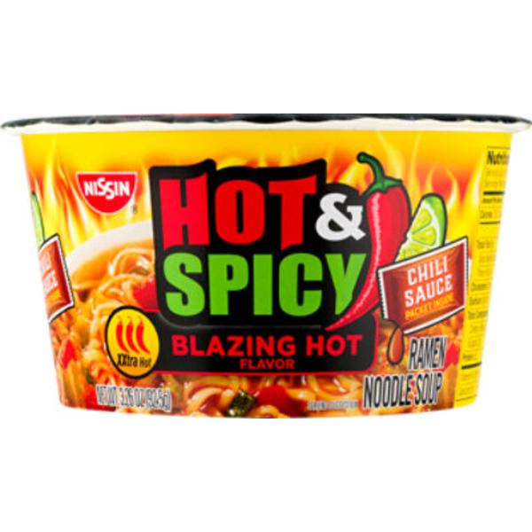 Nissin Hot & Spicy Blazing Hot Flavor Ramen Noodle Soup