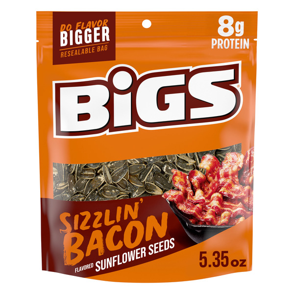 BIGS Sizzlin' Bacon Sunflower Seeds, Keto Friendly Snack, Low Carb