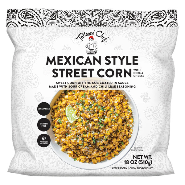 Tattooed Chef Mexican Style With Cotija Cheese Street Corn Same