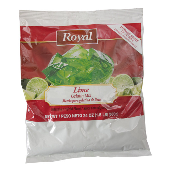 Royal - Lime Gelatin Mix - 24 oz