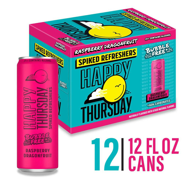 Happy Thursday Raspberry Dragonfruit Spiked Refreshers 4.4