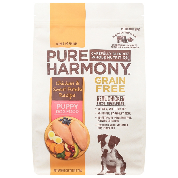 Pure Harmony Dog Food, Grain Free, Chicken Sweet Potato Recipe, Super  Premium, Puppy