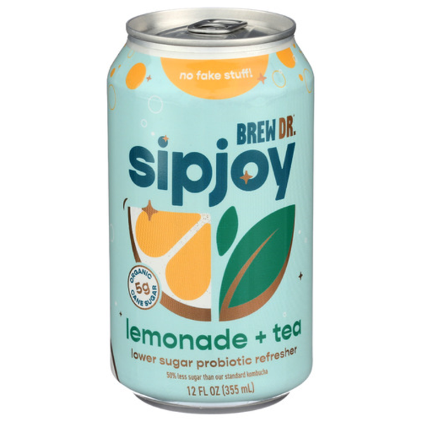 Sipjoy lemonade + tea, probiotic sparkling water Same-Day Delivery