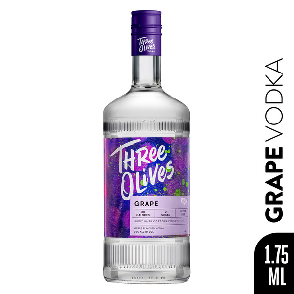 Three Olives Vodka Grape Same-Day Delivery | Binny's Beverage Depot