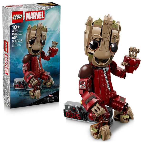 LEGO Marvel Infinity Saga Ravager Jumpsuit Groot 604-Piece Building Toy Set