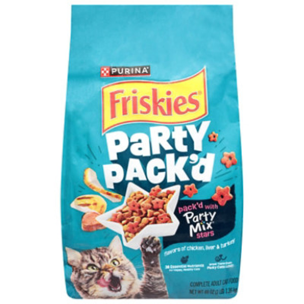 Purina Friskies Purina Friskies Party Pack’d with Flavors of Chicken, Liver and Turkey Crunchy Dry Cat Food