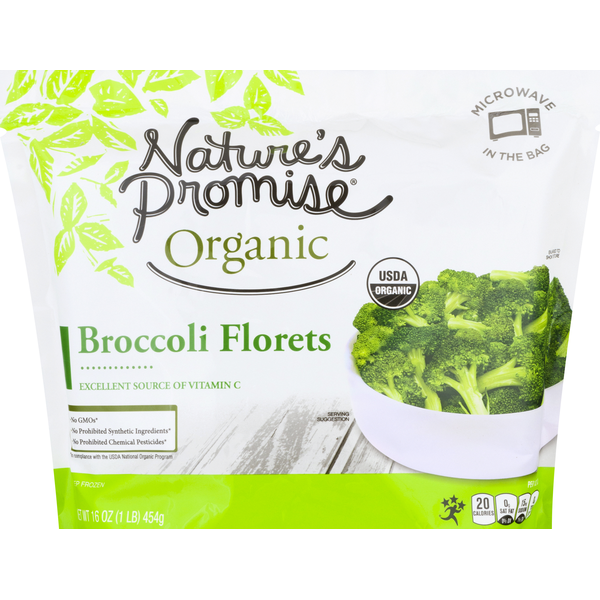 Nature's Promise Organic Frozen Broccoli Florets (16 oz) Instacart