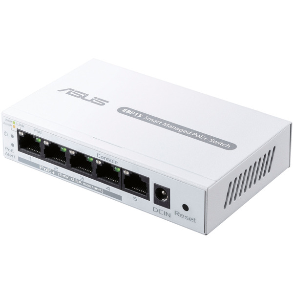 ASUS ExpertWiFi EBP15 Smart Managed PoE+ Switch - White