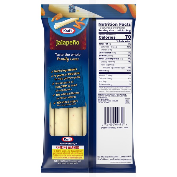 Kraft Jalapeno String Cheese Nutrition Facts Blog Dandk