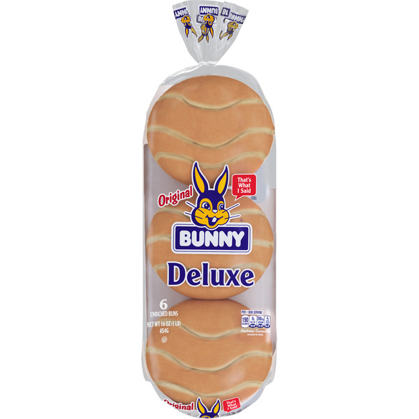 Bunny Bread White Hamburger Buns Same-Day Delivery or Pickup